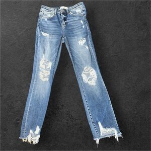 Flying Monkey Distressed Blue Women's Jeans. Size 25